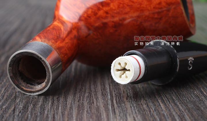 丹麦大师Bjarne Nielsen设计 Stanwell史丹威石楠木烟斗 原木色-6