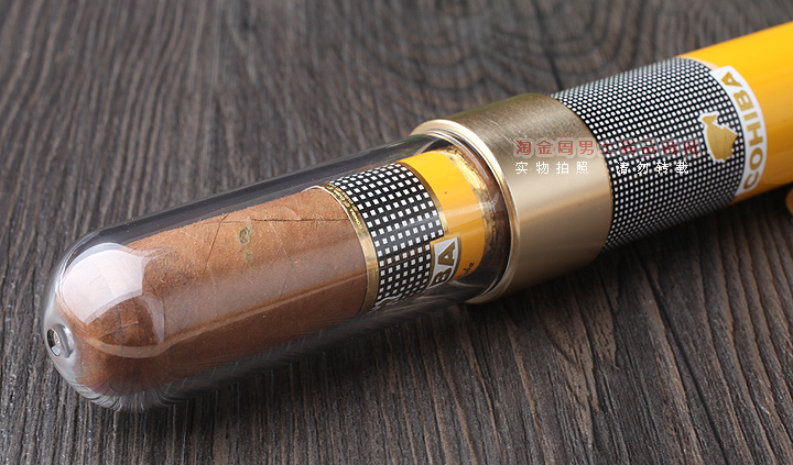 COHIBA高希霸雪茄保湿管铝管 便携式单支装雪茄管适合任何尺寸-2
