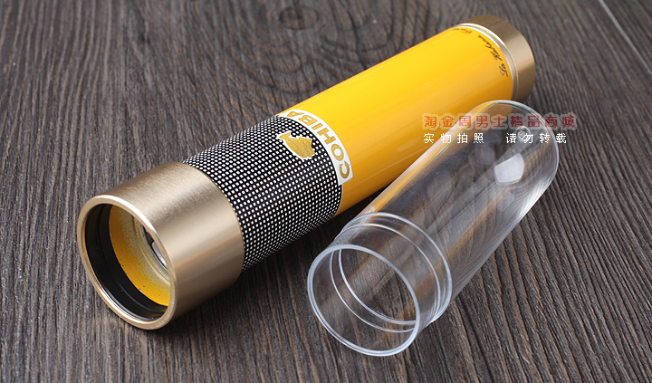 COHIBA高希霸雪茄保湿管铝管 便携式单支装雪茄管适合任何尺寸-4