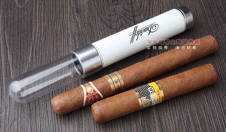 Davidoff大卫杜夫雪茄保湿管铝管便携式单支装雪茄管适合任何尺寸-1