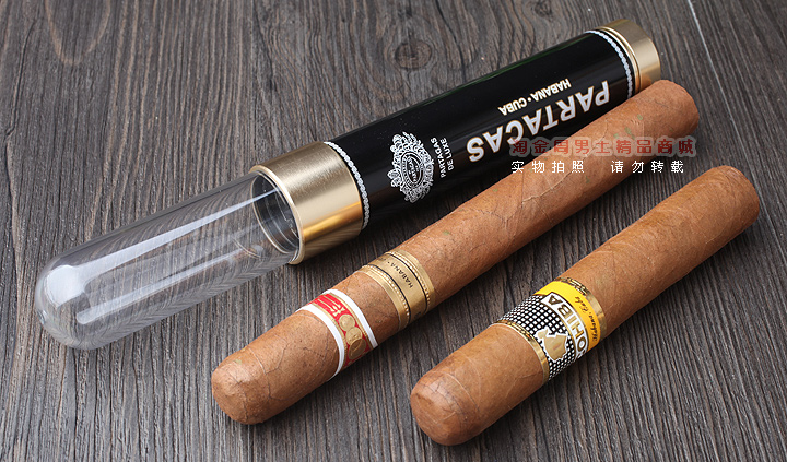 PARTACAS帕得加斯雪茄保湿管铝管便携式单支装雪茄管适合任何尺寸-1