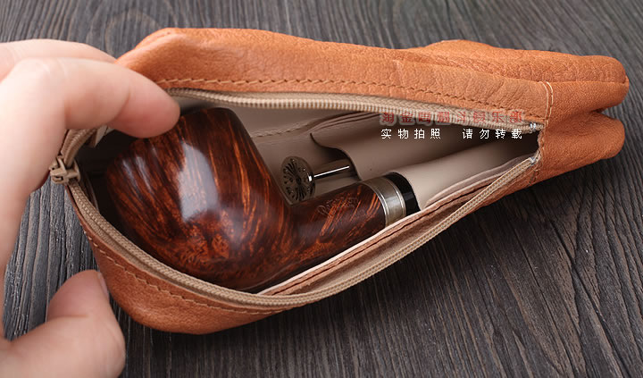 进口烟具 正品希腊MESTANGO烟斗包 单斗包3000-4-5