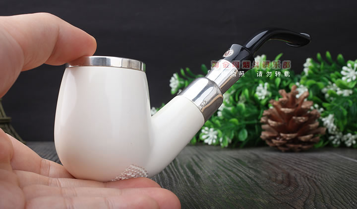 原装进口 正品土耳其海泡石 ALTINAY烟斗5件套 双银圈ALT308-11