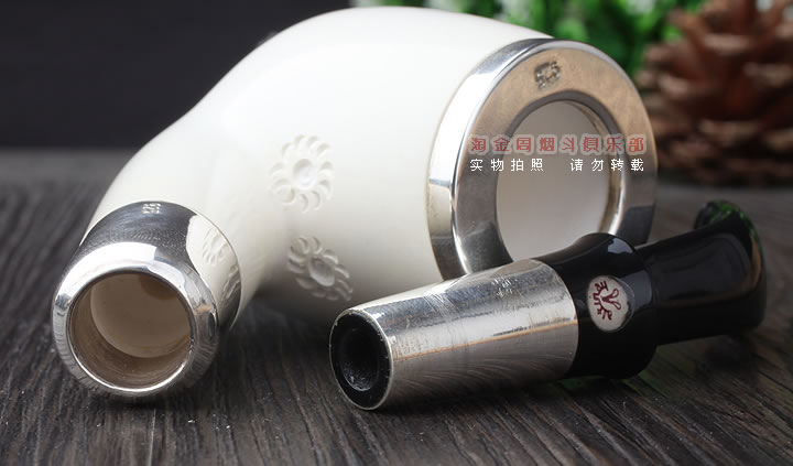 原装进口 正品土耳其海泡石 ALTINAY烟斗5件套 双银圈ALT308-7