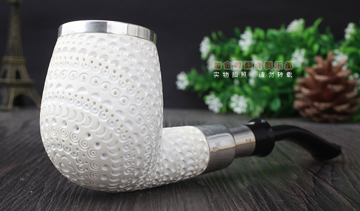 原装进口 正品土耳其海泡石 ALTINAY烟斗5件套 双银圈ALT309-1