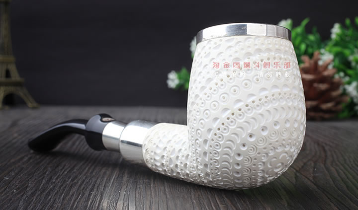 原装进口 正品土耳其海泡石 ALTINAY烟斗5件套 双银圈ALT309-2