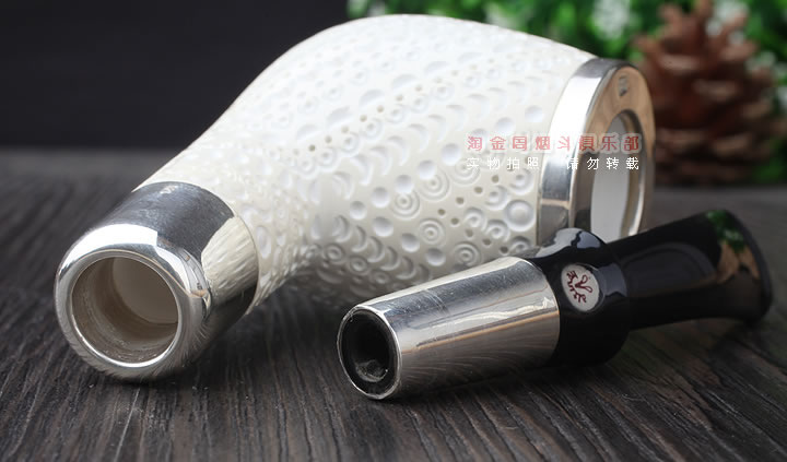 原装进口 正品土耳其海泡石 ALTINAY烟斗5件套 双银圈ALT309-7