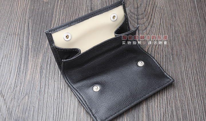 【淘金周】原装德国Martin Wess手工牛皮烟斗包 两斗包P9/2咖啡色-5