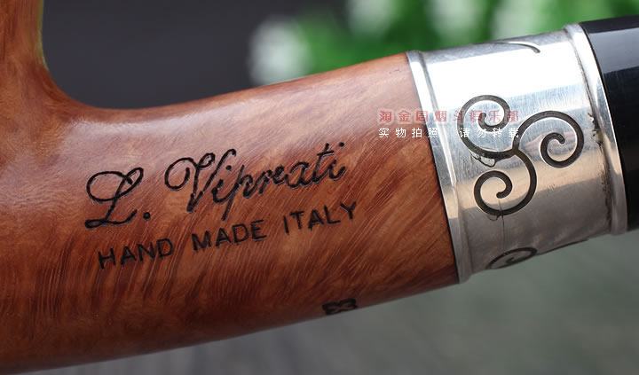 淘金周 意大利维布拉蒂Viprati VIP进口石楠木手工烟斗 V22-7