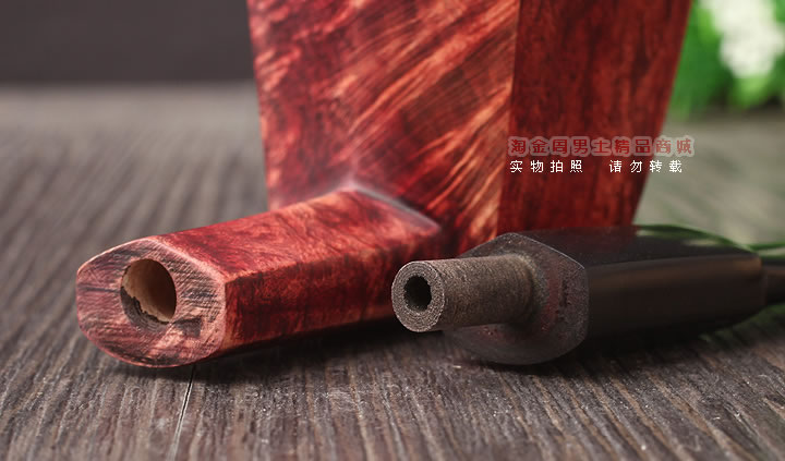 淘金周 石楠木手工烟斗 D04-7