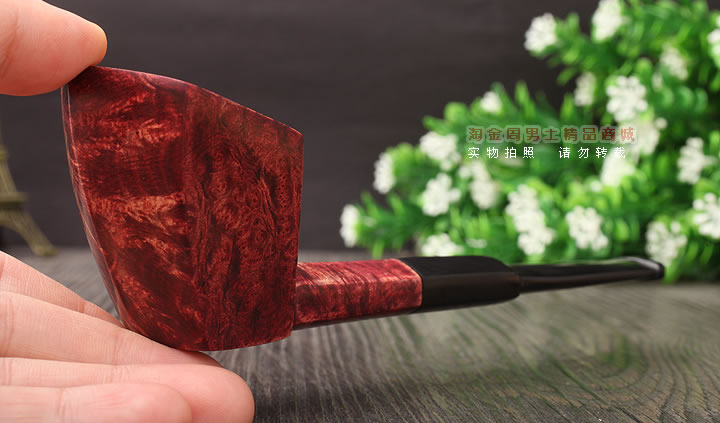 淘金周 石楠木手工烟斗 D04-8