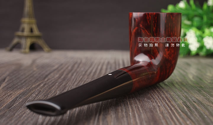 淘金周 英国Dunhill AMBER ROOT登喜路石楠木烟斗 琥珀根4105-3