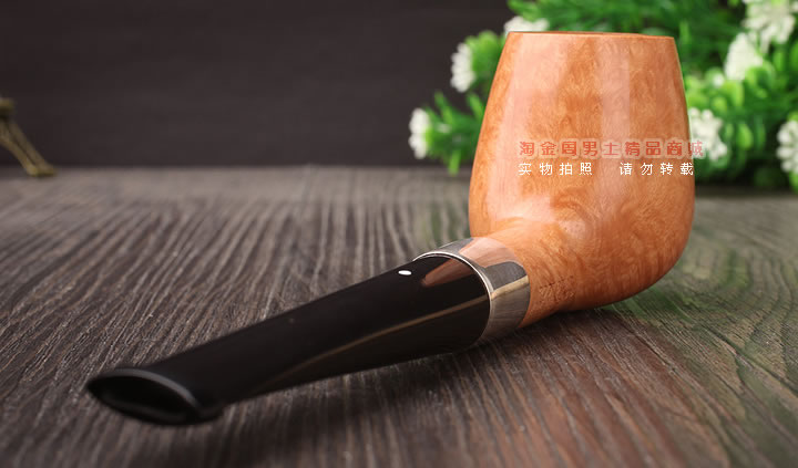 淘金周 英国Dunhill ROOT BRIAR登喜路石楠木烟斗 银圈4134-3