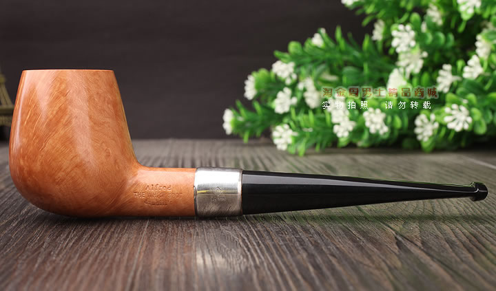淘金周 英国Dunhill ROOT BRIAR登喜路石楠木烟斗 银圈4134-4