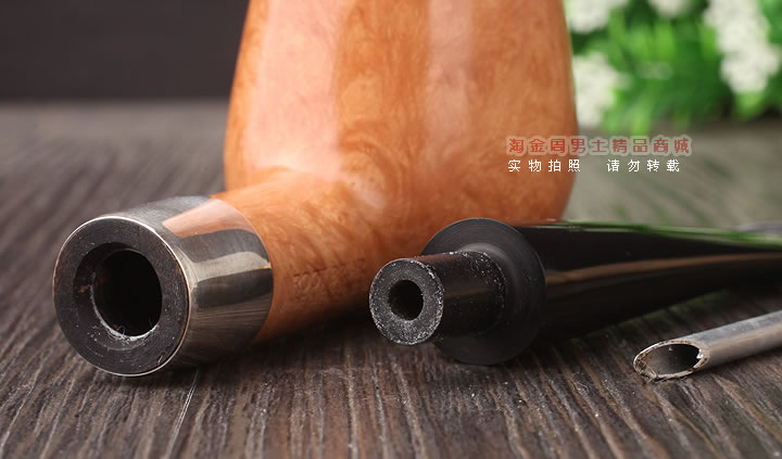 淘金周 英国Dunhill ROOT BRIAR登喜路石楠木烟斗 银圈4134-7