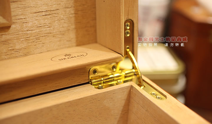 正品烟具 香港SIKARLAN 雪茄保湿木盒 保湿木箱sk1023P-7