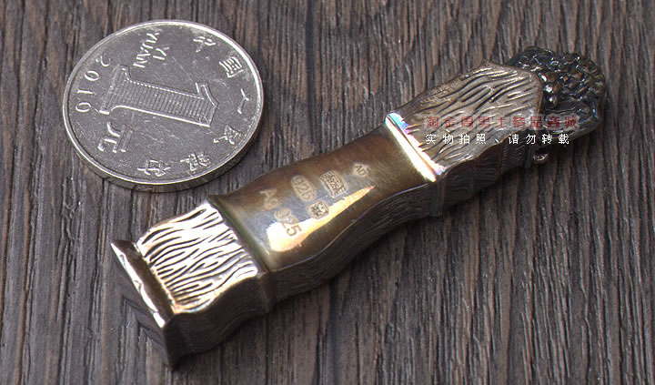 英国登喜路Dunhill 2015年圣诞纪念烟斗全银防风帽 全球限量300把-11