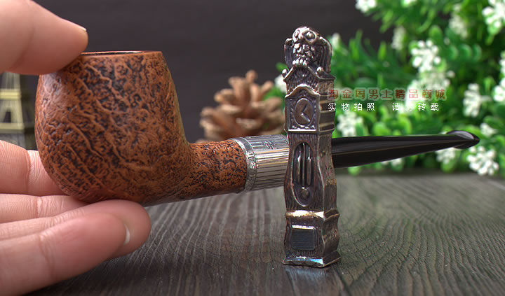 英国登喜路Dunhill 2015年圣诞纪念烟斗全银防风帽 全球限量300把-13