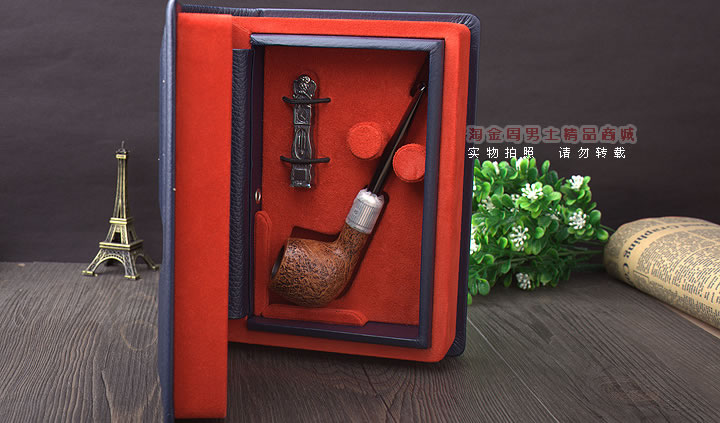 英国登喜路Dunhill 2015年圣诞纪念烟斗全银防风帽 全球限量300把-15