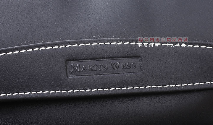【淘金周】原装德国Martin Wess手工牛皮烟斗包 单斗包K15黑-4
