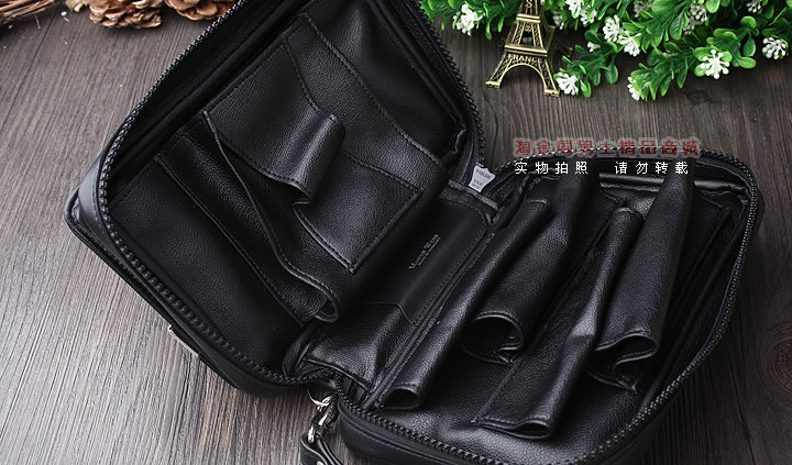 【淘金周】原装德国Martin Wess手工皮烟斗包 4斗包SLP15-4-3