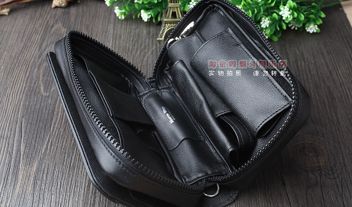 【淘金周】原装德国Martin Wess手工牛皮烟斗包 3斗包ap35-3-1