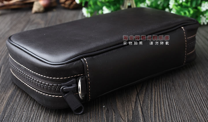 原装德国Martin Wess手工牛皮烟斗包 三斗包FP35/3 棕色-1