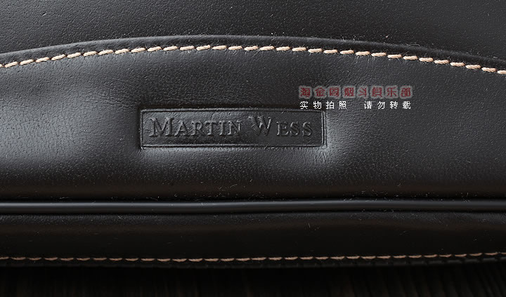 原装德国Martin Wess手工牛皮烟斗包 三斗包FP35/3 棕色-6