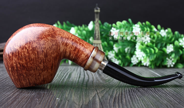 淘金周 意大利维布拉蒂Viprati VIP进口石楠木手工烟斗 大弯斗V23-4