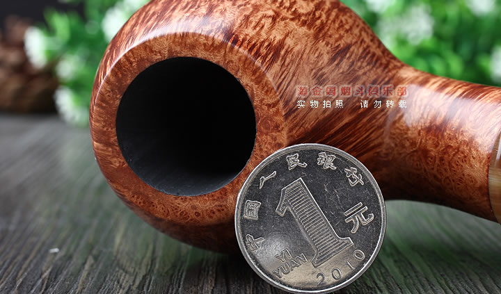 淘金周 意大利维布拉蒂Viprati VIP进口石楠木手工烟斗 大弯斗V23-6