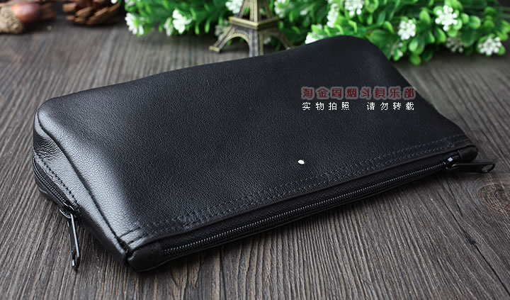 【淘金周】英国登喜路DUNHILL 真皮烟斗包 两斗包 PA2006-2