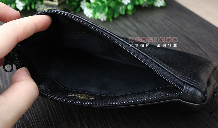 【淘金周】英国登喜路DUNHILL 真皮烟斗包 两斗包 PA2006-4