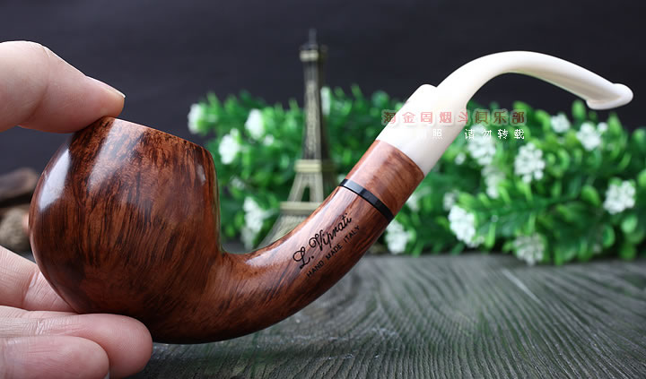 意大利维布拉蒂Viprati VIP进口石楠木手工烟斗 大弯斗V28-9