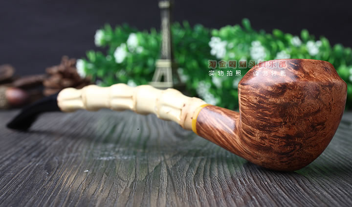意大利维布拉蒂Viprati VIP进口石楠木手工烟斗 竹节斗V29-2