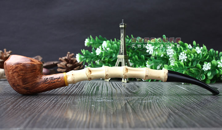 意大利维布拉蒂Viprati VIP进口石楠木手工烟斗 竹节斗V29-3