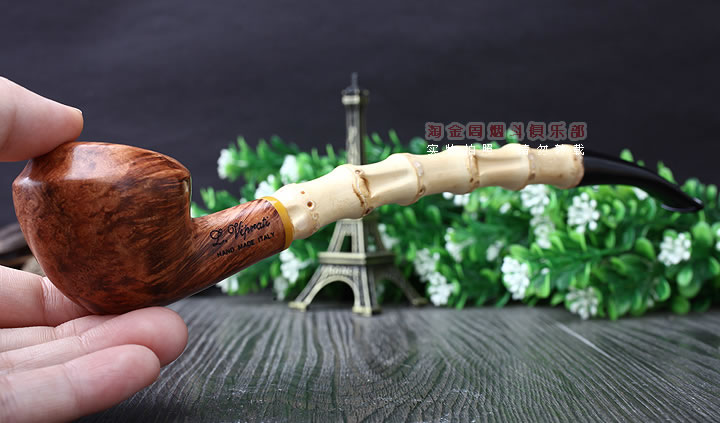 意大利维布拉蒂Viprati VIP进口石楠木手工烟斗 竹节斗V29-9