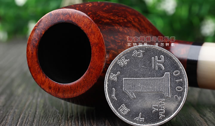 英国Dunhill AMBER ROOT登喜路石楠木烟斗 琥珀根 牛角圈4134-5