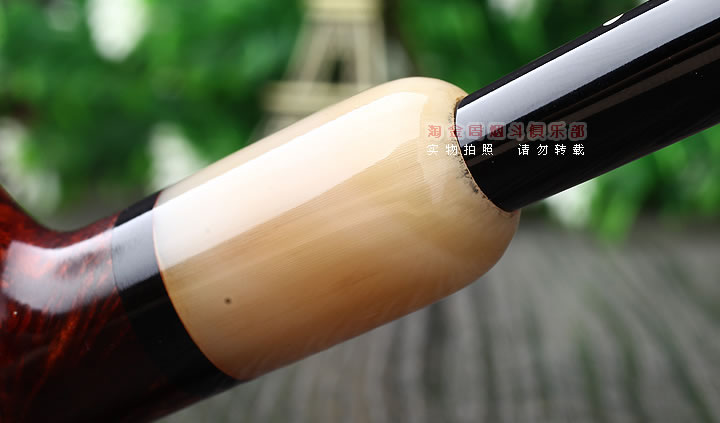 英国Dunhill AMBER ROOT登喜路石楠木烟斗 琥珀根 牛角圈4134-7