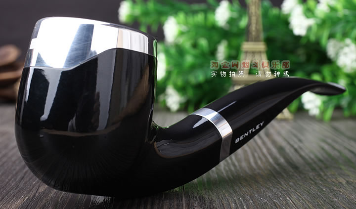 宾利汽车订制斗 Bentley石楠木烟斗 6件套装 黑色弯斗-1