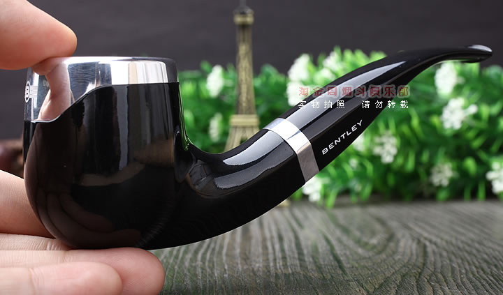 宾利汽车订制斗 Bentley石楠木烟斗 6件套装 黑色弯斗-10