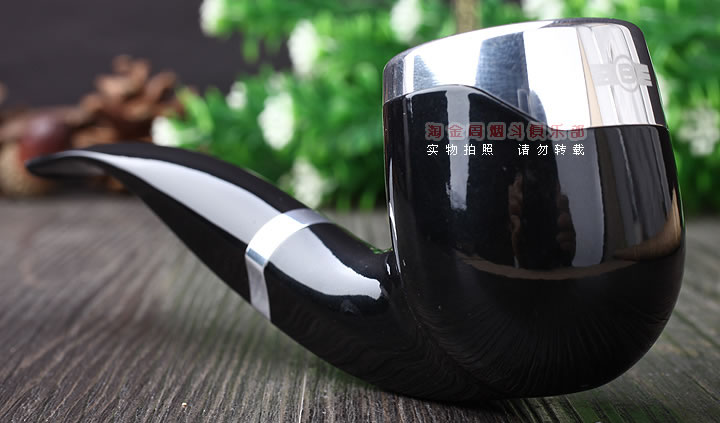 宾利汽车订制斗 Bentley石楠木烟斗 6件套装 黑色弯斗-2