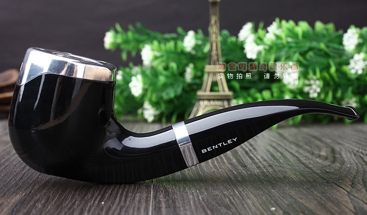 宾利汽车订制斗 Bentley石楠木烟斗 6件套装 黑色弯斗-3