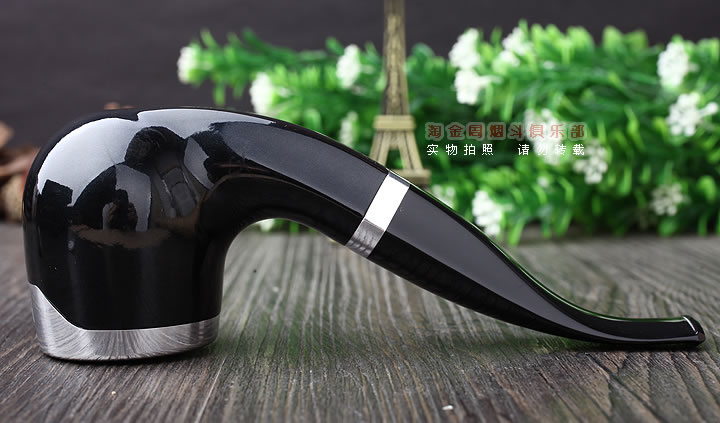 宾利汽车订制斗 Bentley石楠木烟斗 6件套装 黑色弯斗-4