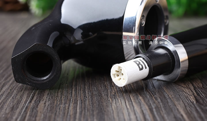 宾利汽车订制斗 Bentley石楠木烟斗 6件套装 黑色弯斗-6