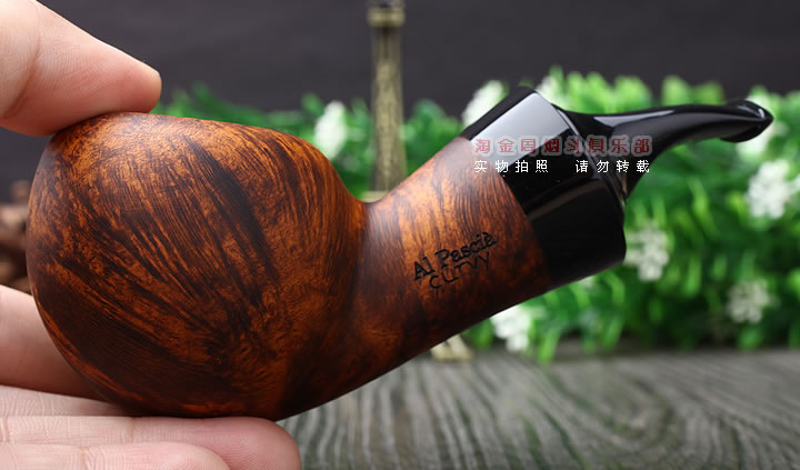 进口荷兰大班AL PASCIA石楠木烟斗 6件套装 大气室 肥仔斗 亚光弯-10