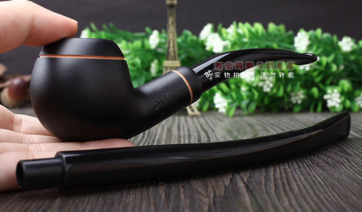 法国BC Livre Noir Mat 石楠木烟斗 六件套 双嘴阅读斗-9