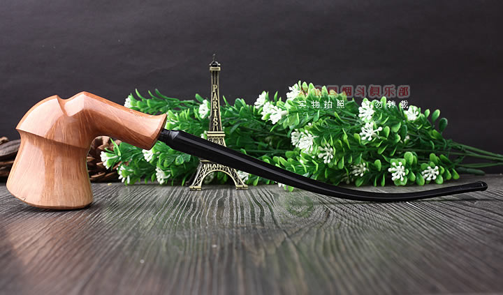 原装进口 丹麦Erik Nording 石楠木手工烟斗 原木长嘴 阅读斗01-4