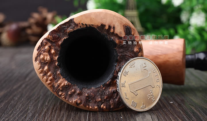 原装进口 丹麦Erik Nording 石楠木手工烟斗 原木长嘴 阅读斗01-5