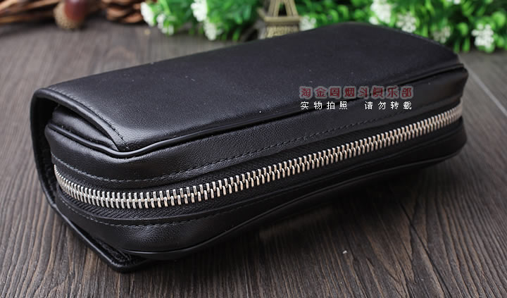 原装德国Martin Wess手工牛皮烟斗包 2斗包P110-2-1