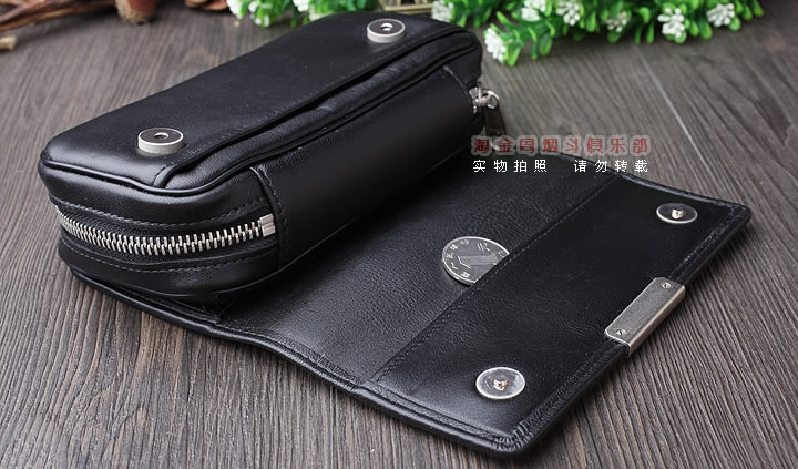 原装德国Martin Wess手工牛皮烟斗包 2斗包P110-2-2